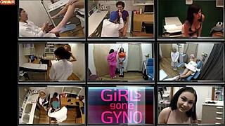 Lotus lain goes through her yearly physical exam from the patient's pov in this behind the scenes clip. She wears gloves and spreads during the fetish humiliation session.