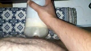 Intense pounding with massive Moroccan cock in tight pussy