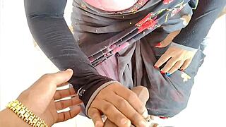 hey, this beautiful aunty got hot watching sex video and did desi chudai with big tits bent over doggystyle anal