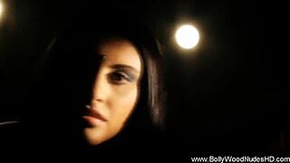 Subtle Dance Unveils Erotic Veil on Nude Brunette in Teasing Striptease