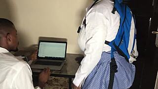 hey, how does this corrupt teacher end up fucking that sex-starved student?