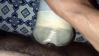 Intense pounding with massive Moroccan cock in tight pussy