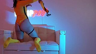 i watched this hot asian stripper go wild with a sex-crazed lapdance in lingerie and costumes