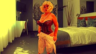 gilf norma jean in cosplay got missionary fucked with creampie in homemade session