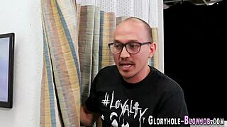 I'm this Asian teen at gloryhole, deepthroating and sucking that big interracial cock eagerly.