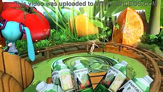 Kagamine Rin Popipo Project Diva Shows Big Ass And Tits Nude!