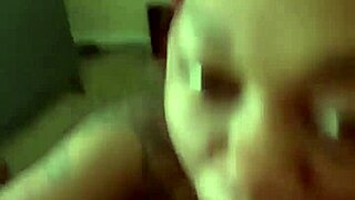 slutty red head gives deepthroat blowjob with gagging choking and ball licking to big black cock