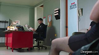 Deeper ultimate baddie lulu takes control, dominating the young 18+ rookie cop with intense anal and blowjob action in handcuffs