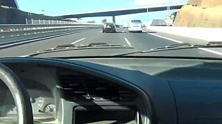 Oh man, this high speed creamy masturbation with dildo outdoors is makin' me cum so fast, like whoa