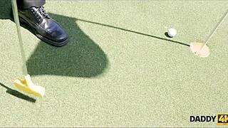 In a twist, the guy can't pay rent so the beautiful lassie satisfies his old dad instead.