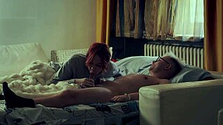 Step Mom Shares Bed with Step Son for Naughty Nighttime Fun with Blowjob Cumshot and Rough Sex