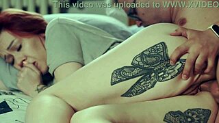 Step Mom Shares Bed with Step Son for Naughty Nighttime Fun with Blowjob Cumshot and Rough Sex