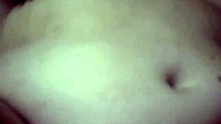 SSBBW with Big Belly Gets Pussy Fucked POV Style. Husband Rubs Belly and Cums on It in Intense Couple Session.