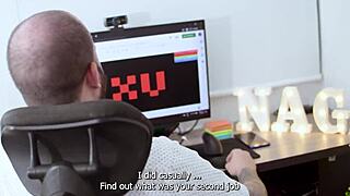 Roman Savant covers Ary Abdul's work day and demands sex with accidental creampie inside