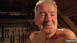 I-i can't believe grandpa's thick cock is fucking my tight 18+ teen pussy so deep