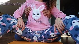 Stepdaddy teases small tits asian teen 18+ with fingering and pussy masturbation!