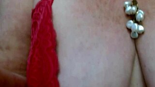 dawn slept in this teddy then masturbated before mailing it away, showing her curvy mature body