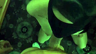 Blindfolded neighbor experiences bondage and old assfucking with condom.