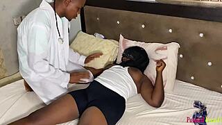 Fuck my pussy harder doctor with your partner in this 3some cowgirl riding