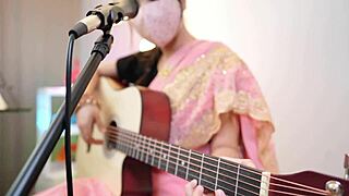 Indian Hindi Singer Experiences First Time Anal Close Up in Homemade Video with Young Beauty