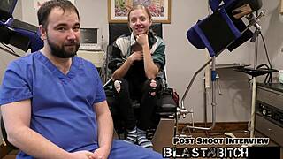 Ava Sirens Shaved Pussy Spreads in Missionary for Close Up Cum Blast in POV