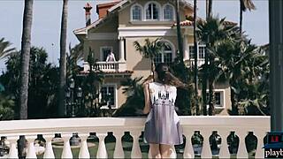 This petite teen 18+ girl next door takes on the neighbor's monster cock in hardcore doggystyle banging 😈🍆