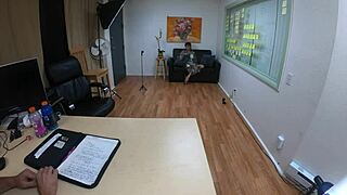 i'm choking on this deepthroat during nataly dewalt's intense casting session with gagging