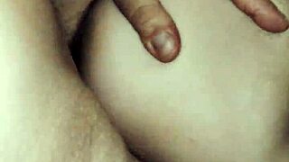 graceful sex with beautiful slender milf in fishnet stockings on bed