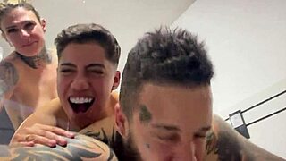 they moaned through deep anal and pussy pounding until cumming together