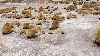 Brazilian Babe Rides Muscular Cock in Public Outdoor Cowgirl! German Couple's Bolivia Vlog Explodes with Explicit Sex!