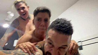 they moaned through deep anal and pussy pounding until cumming together