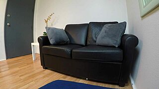 Mia Taylor deepthroats and gags in hardcore pov casting interview with choking.