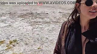 Brazilian Babe Rides Muscular Cock in Public Outdoor Cowgirl! German Couple's Bolivia Vlog Explodes with Explicit Sex!