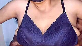 Big boobs blonde milf shows off her huge natural tits and hairy pussy.