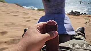 Can you guess the place where she swallows cum outdoors with deepthroat facial?