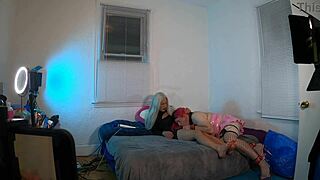 Ts Kelsey Masters takes on sucking a huge trans cock in amateur homemade crossdressing scene