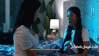 Bed time with reagan foxx and gia dibella scissoring wet pussies in lesbian action