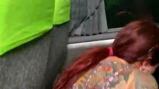 uh, sexo mais arriscado dentro do ônibus - público real com telespectadores, like banging this curvy brazilian with big ass and tits outdoors