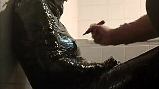 hey sophie turns into ultimate slave for mummification and blowjob fun 😈🔗