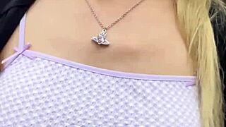 Asian Girl Masturbates in Elevator Until Someone Enters