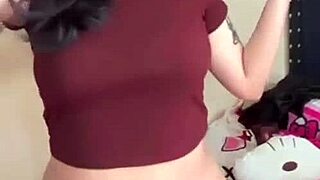 Hey, check this Mexican teen with big ass and tits riding her dildo so good