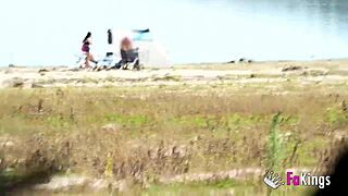 Briseida Myers, let's get horny in the swamp for nudist outdoor quickie fuck, says the European brunette.