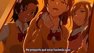 Whoa, check this college group with big tits and monster cocks in a wild 3some! 😈🍆