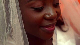 no wedding today with this ebony bride in group orgy blowjobs and doggystyle... 😏👰🏾