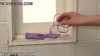 Attractive Boobs Doll Uses Japanese Vibrator