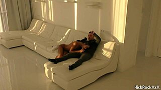 Black Asian teen jumping on red cock?