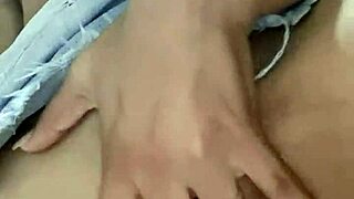 Hey, why not watch this hot petite teen in miniskirt fuck her horny pussy hard?