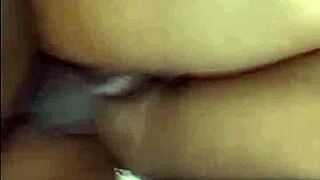 African teen takes rough missionary pounding from big black cock until cum fills her pussy