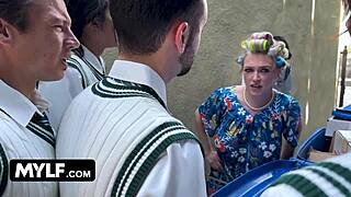 Step-motherfucker part 1 unfolds as the yoga master engages in bent over cowgirl and missionary with tanned milf.