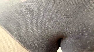 Step sister without panties in transparent pantyhose, are you teasing me like that?